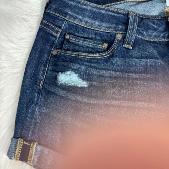 PAIGE Jimmy Jimmy Cuffed Denim Jean Shorts Maribel Destructed Wash Sz 25 - Picture 5 of 10